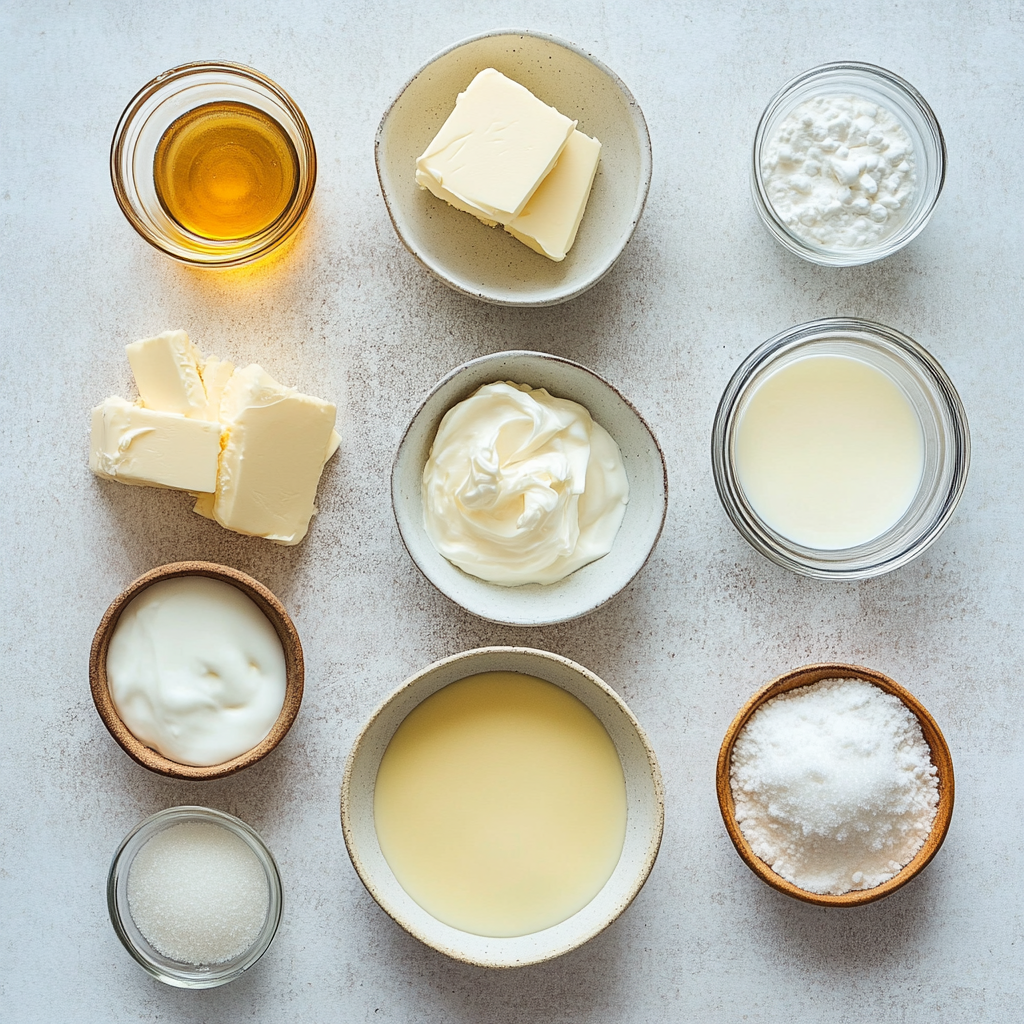 Ingredients for White Chocolate Cranberry Blondies