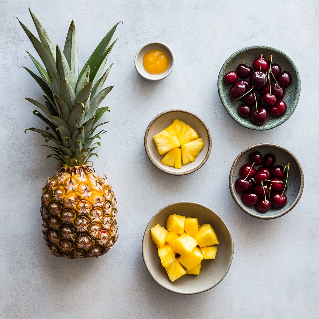 Ingredients for White Chocolate Cranberry Blondies