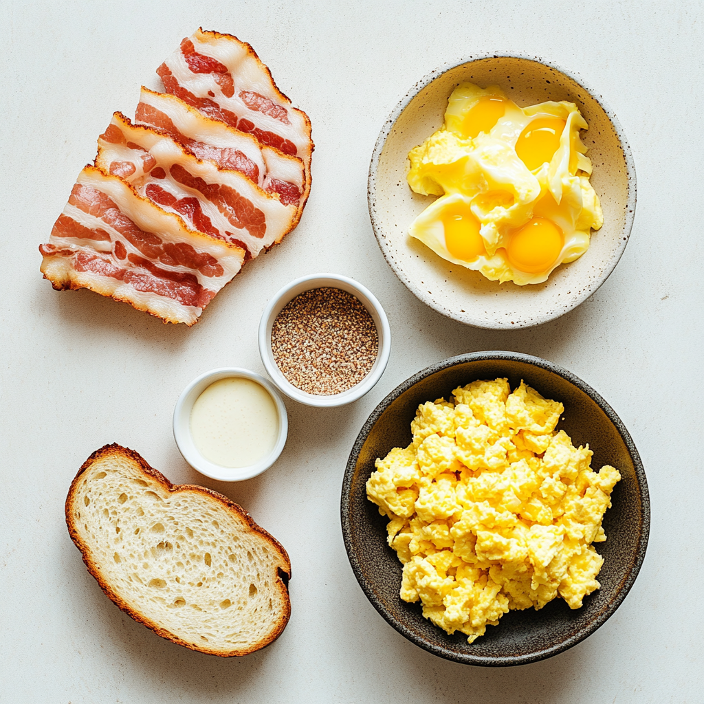 Whole30 potato crust quiche with eggs and vegetables on a white plate, overhead view