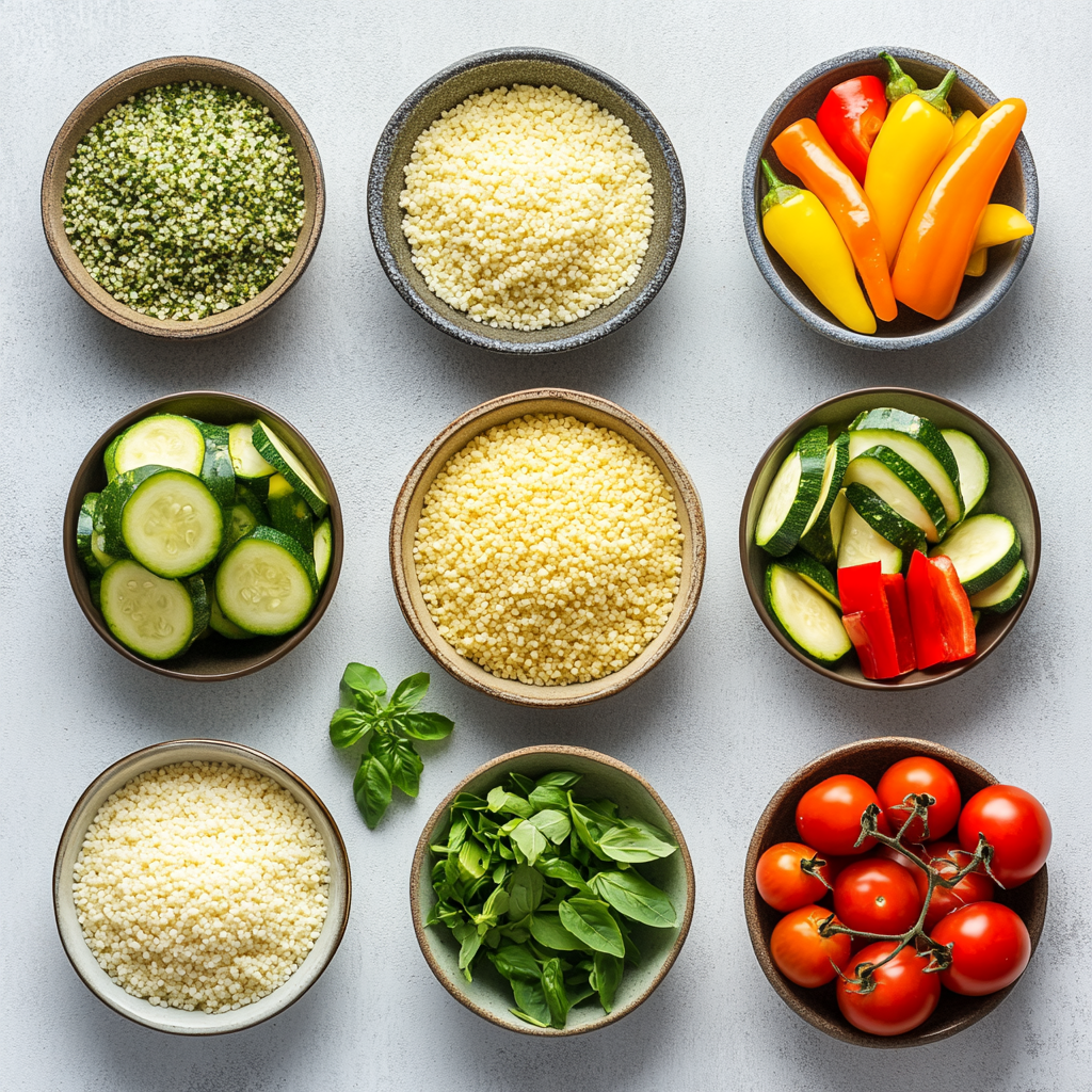 Ingredients for Vegetable Couscous Recipe