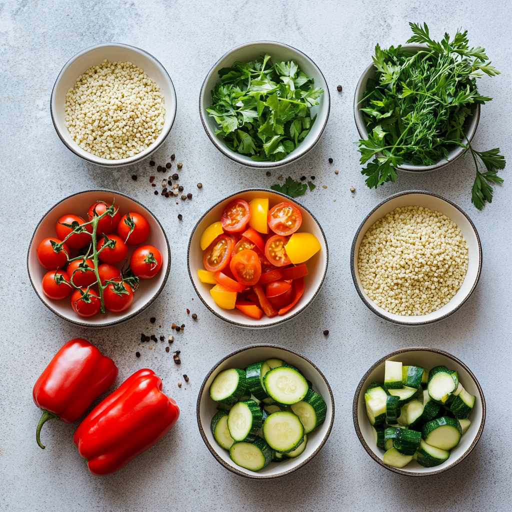 Ingredients for Vegetable Couscous Recipe