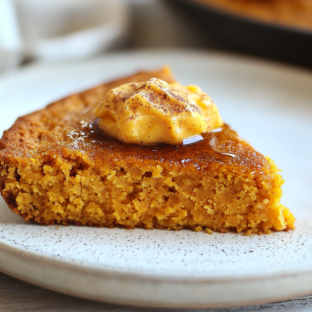 Cinnamon Honey Butter Sweet Potato Cornbread 🍠🍯�