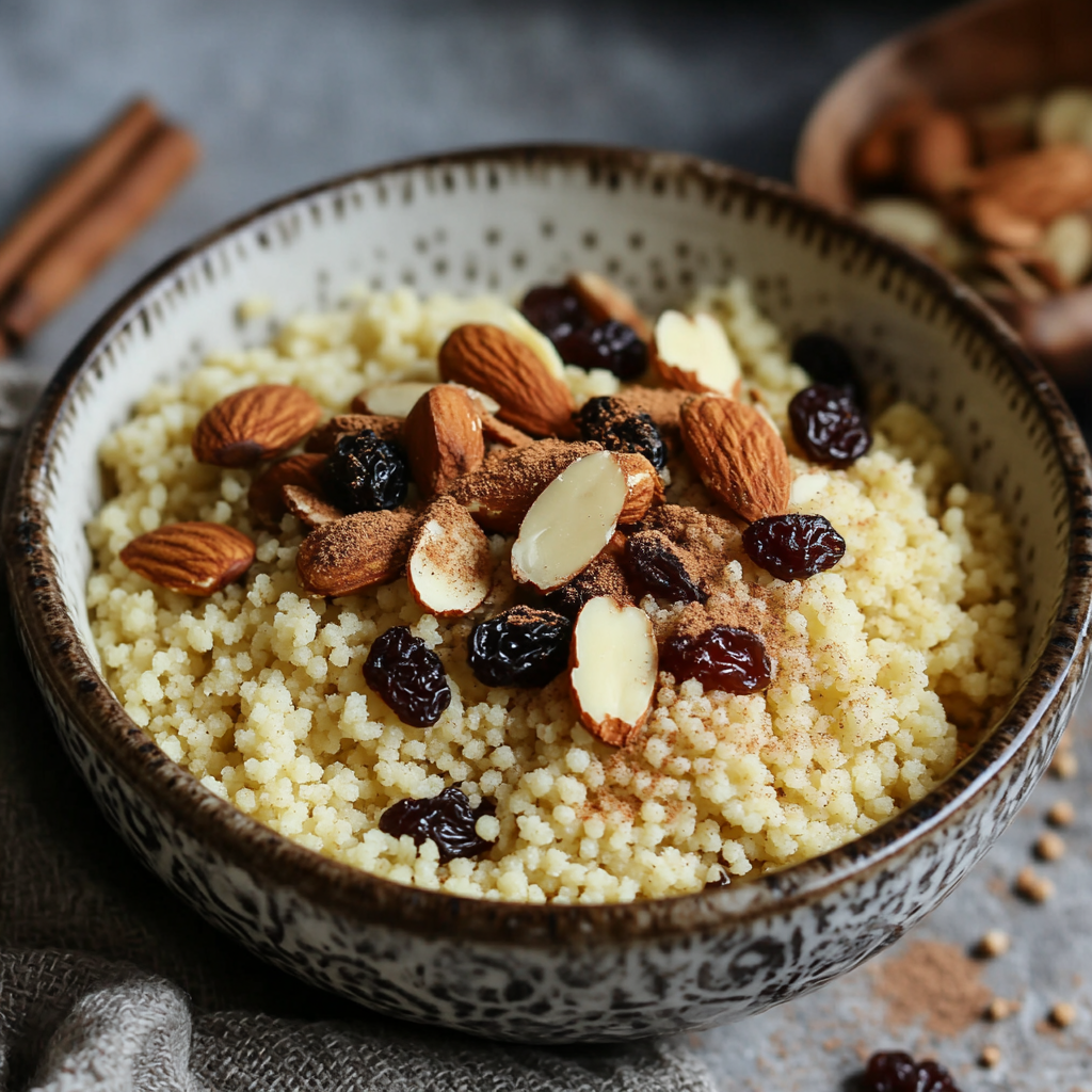 Sweet Couscous with Raisins and Almonds