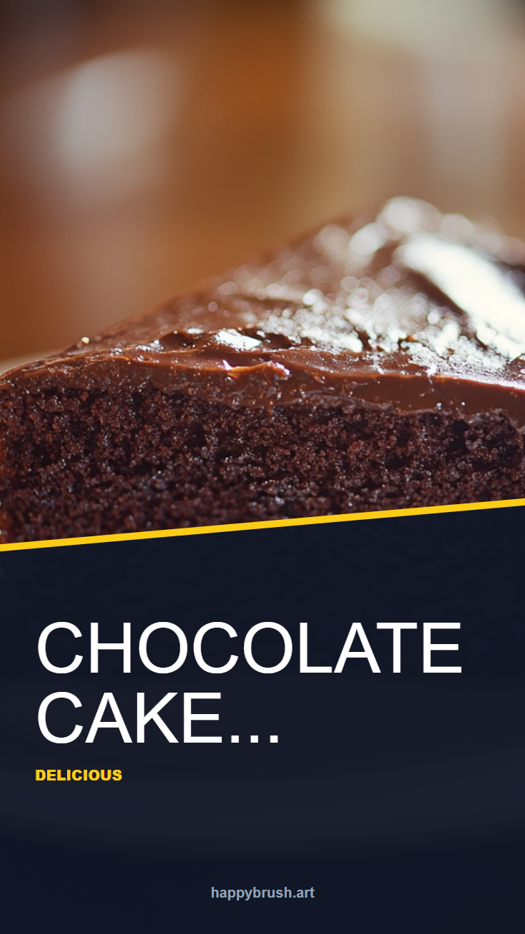 Decadent Chocolate Cake with crispy potato crust and vegetable filling a white plate overhead view